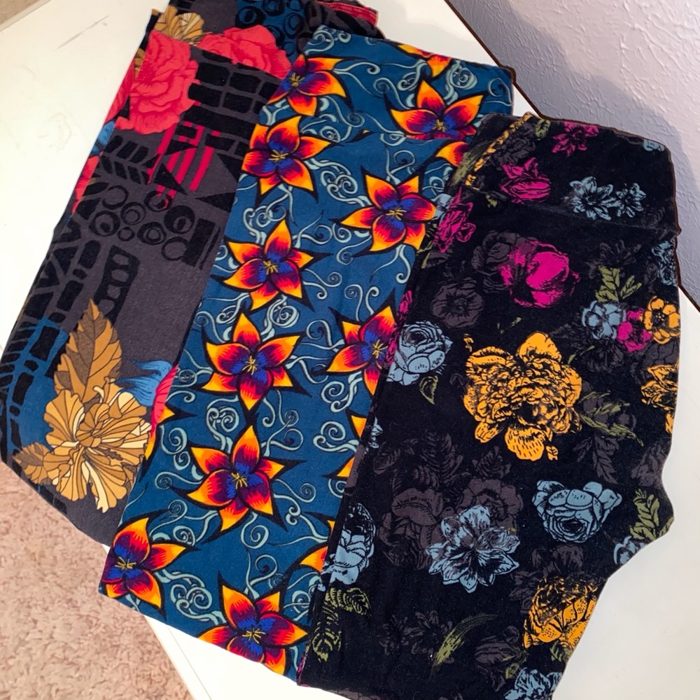 3pair LuLaRoe OS leggings